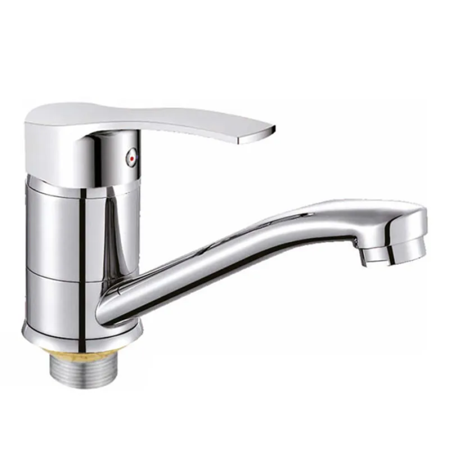 Смеситель для умывальника Cron Focus 555-15 CM на гайке Chrome (CR0227)