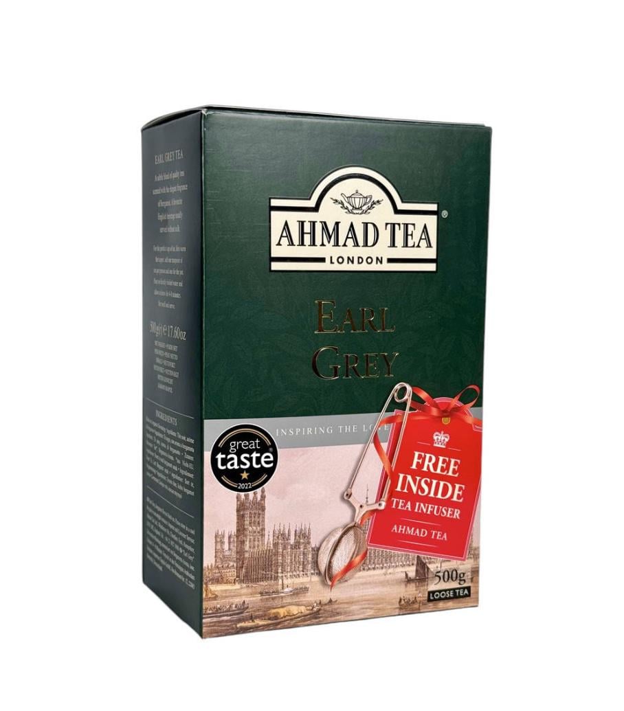 Чай чорний листовий з бергамотом Ahmad tea 500 г