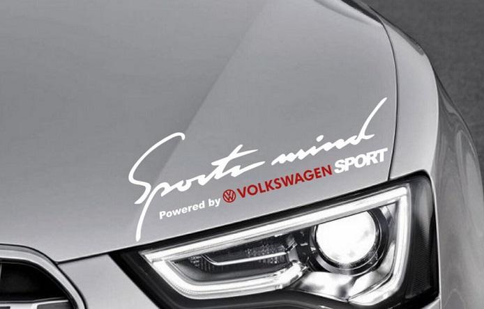 Наклейки на капот ARB 3D Tuning Studio Sports mind Volkswagen 290х110х0,08 мм