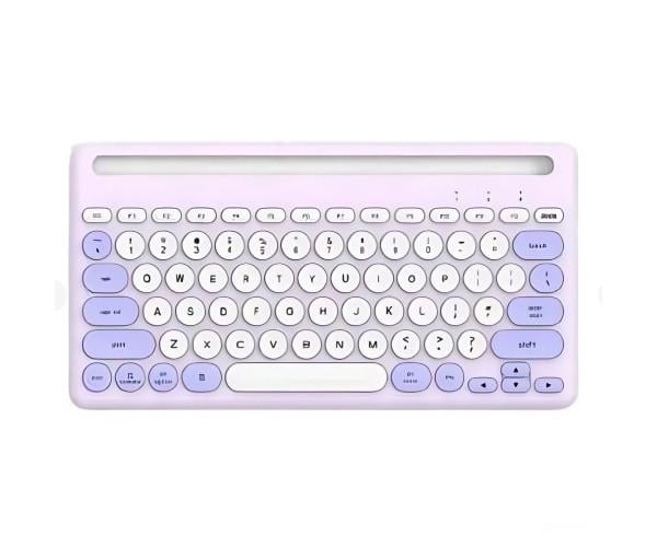Клавиатура беспроводная JEQANG JB-333 dual-model charging Violet - фото 1