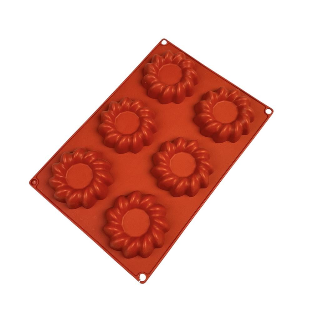 Форма силиконовая One Chef Профи Песочное печенье 80 мм 6 ячеек (32145563)