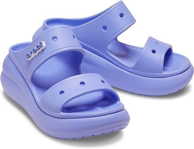 Шльопанці жіночі утеплені Crocs Classic crush-heeled mules р. 39-40 Фіолетовий (7832)