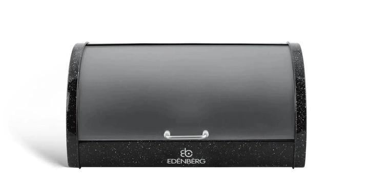 Хлібниця Edenberg з відкидною кришкою 37,5x28x18,5 см Чорний (EB-104) Хлібниця Edenberg з відкидною кришкою 37,5x28x18,5 см Чорний (EB-104)