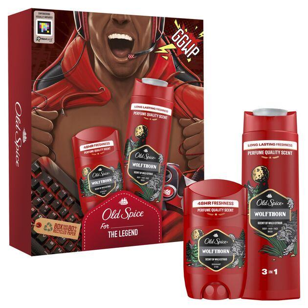 Подарочный набор Old Spice Gamer Wolfthorn гель для душа 3в1 250 мл/твердый дезодорант 50 мл (2390665845)