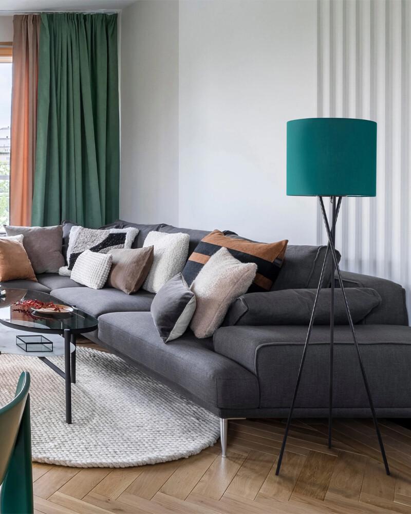 Торшер Polux 331380 Tekla E27 1x20W IP20 Зеленый (26381080) - фото 2 Торшер Polux 331380 Tekla E27 1x20W IP20 Зеленый (26381080) - фото 2