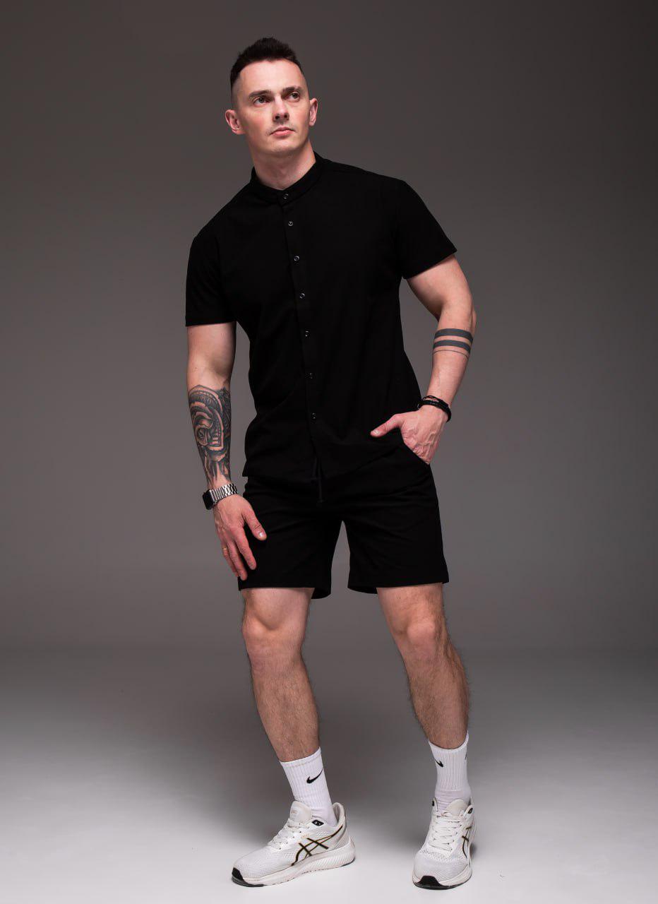 Костюм мужской вельветовый летний S Черный (2377) - фото 8