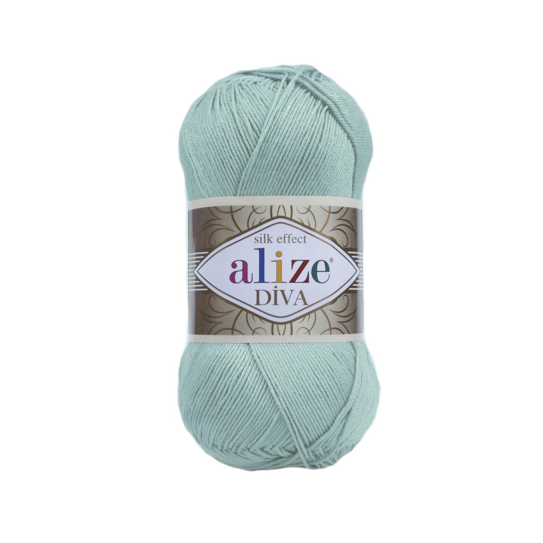 Пряжа Alize Diva 463 М'ята (7513)