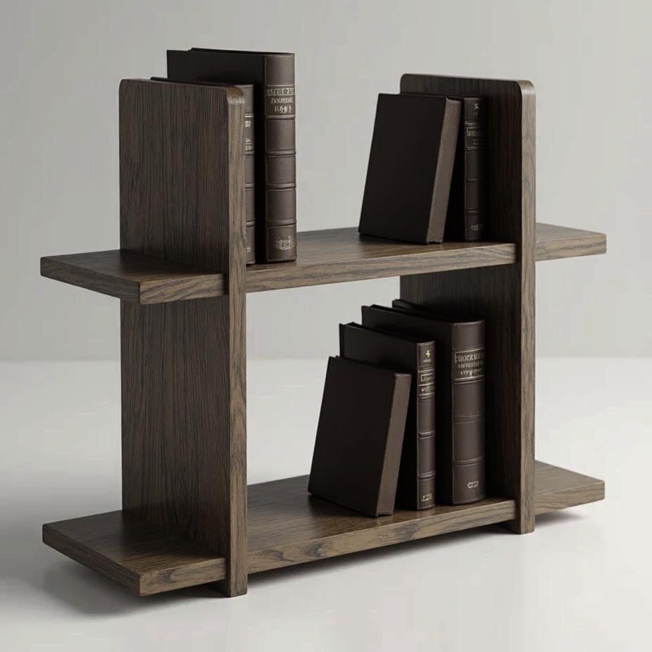 Полка книжная настольная из дерева Мексолия Палисандр (КПА-039402)