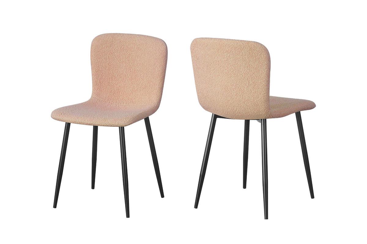 Стілець кухонний Мікс Меблі Юккі Чорний/Буклє крем - фото 2 Стілець кухонний Мікс Меблі Юккі Чорний/Буклє крем - фото 2