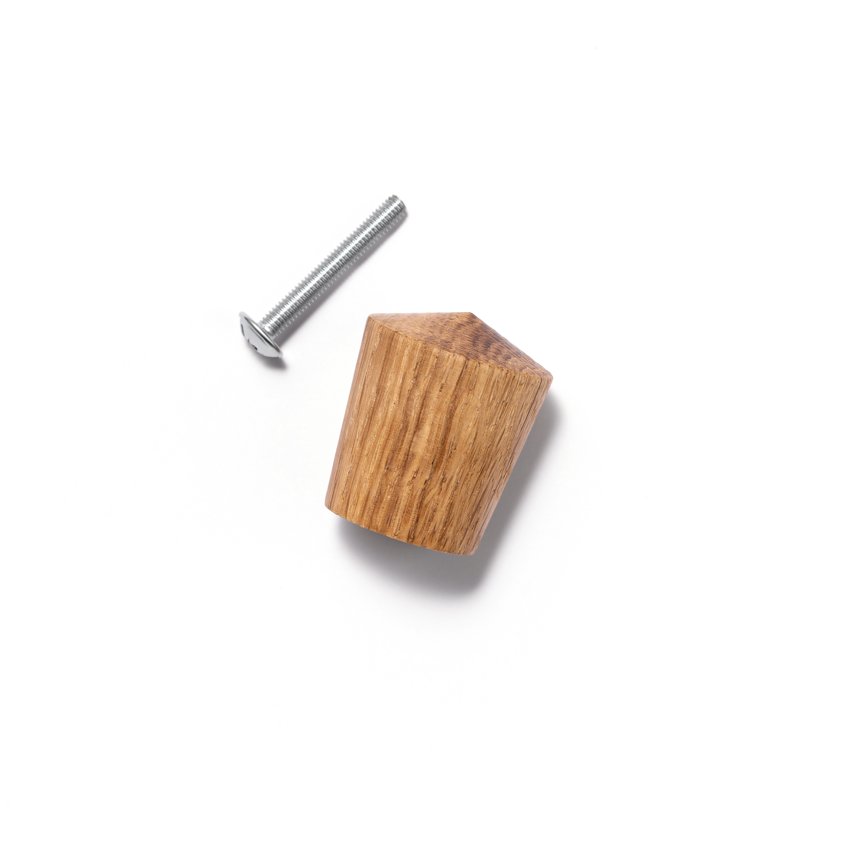 Ручка мебельная кнопка SHARP KNOB Дуб