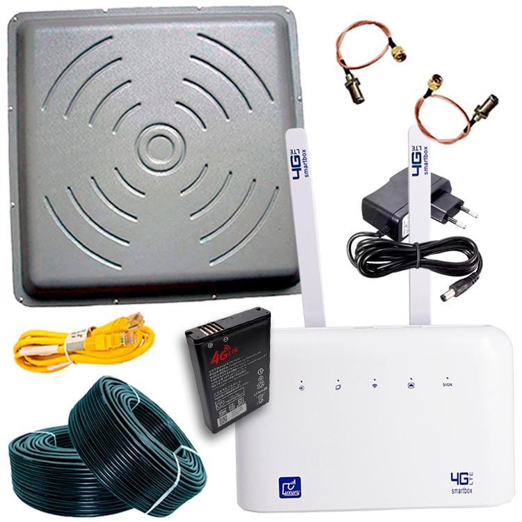 Комплект для интернета 4G Luxury B612 Pro/Антенна МИМО 24 дБ/Аккумулятор 5000 mAh (153) Комплект для интернета 4G Luxury B612 Pro/Антенна МИМО 24 дБ/Аккумулятор 5000 mAh (153)