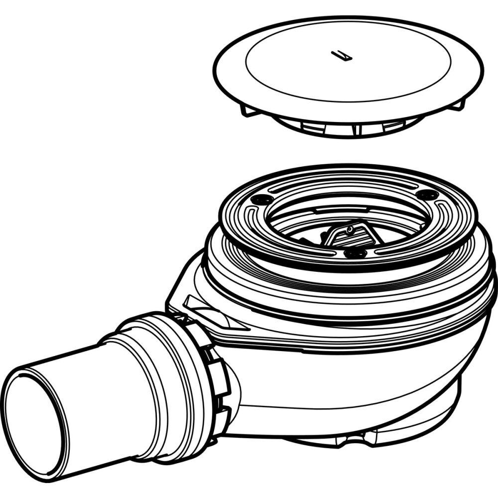Кришка зливного отвору Geberit для сифона Білий (150.280.11.1) - фото 2