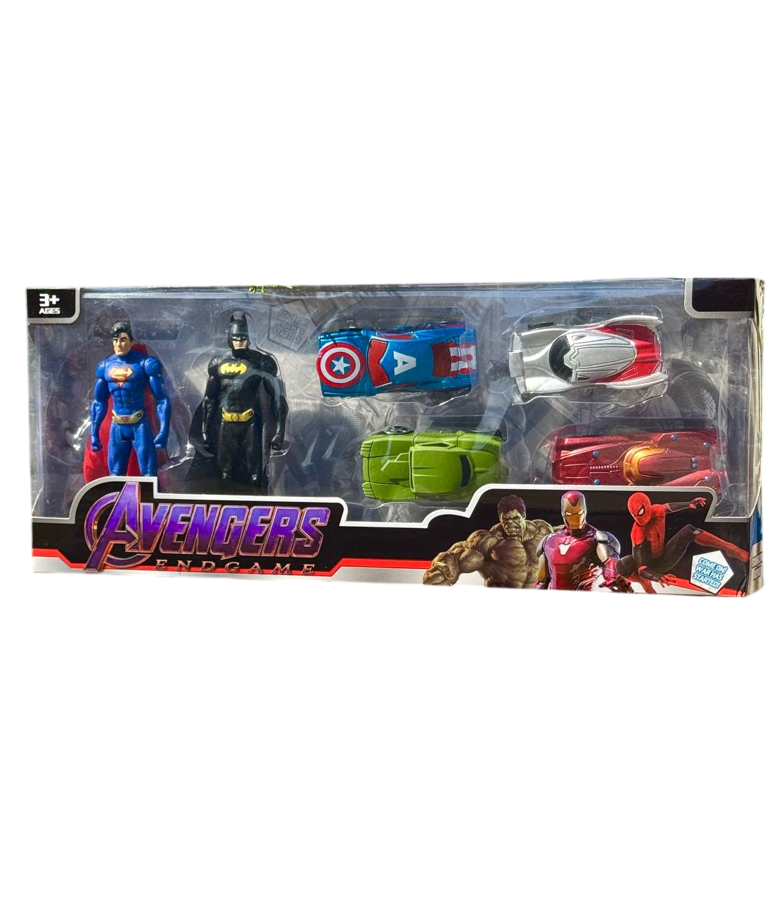 Детский игровой набор фигурок и машинок Bambi 081-17C Супергерои (2759162809)