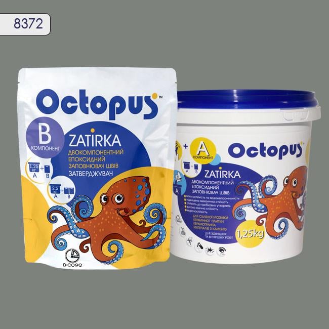 Затирка для плитки Octopus Zatirka 8372 эпоксидная 1,25 кг