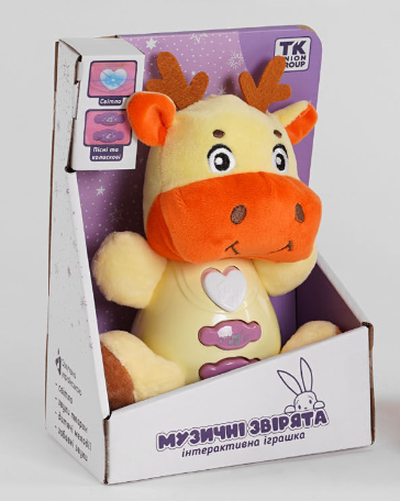 Интерактивная игрушка TK Union Музыкальные зверьки Корова (sp000122) - фото 1