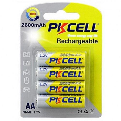 Батарейки аккумуляторные PKCELL PC/AA2600-4B AA/HR06 2600 mAh NiMH 4 шт. (573332)