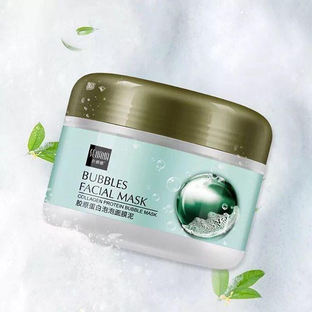 Маска для лица кислородная пузырьковая Senana Bubbles Facial Mask 100 мл (010302)