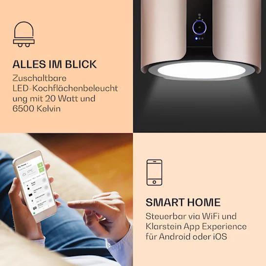 Вытяжка островная KLARSTEIN Skyfall Smart (10035378) - фото 3 Вытяжка островная KLARSTEIN Skyfall Smart (10035378) - фото 3