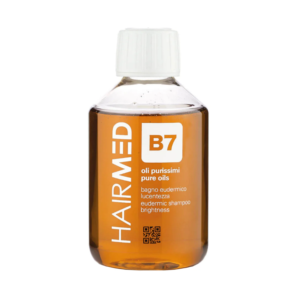 Шампунь еудермальний з вишуканими оліями для блиску волосся HAIRMED B7 Pure Oils Eudermic Shampoo Brightness 200 мл