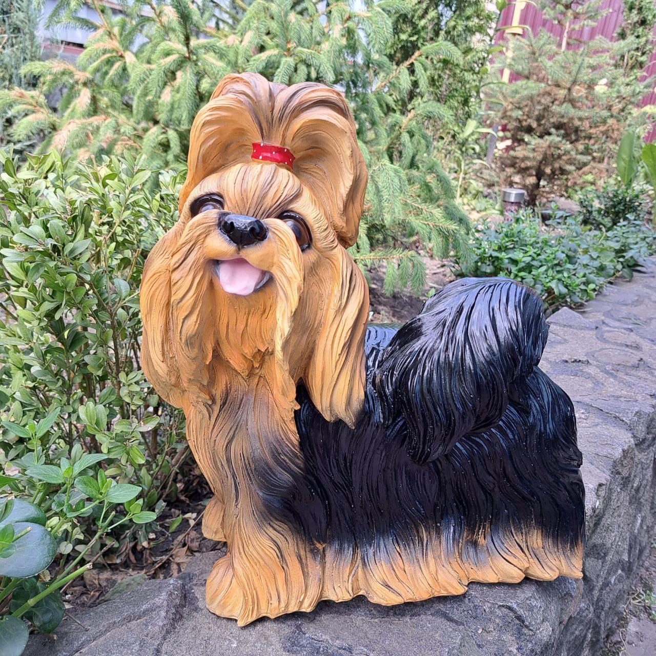 Садовая фигура Йоркширский терьер 38 см (3805) Садовая фигура Йоркширский терьер 38 см (3805)