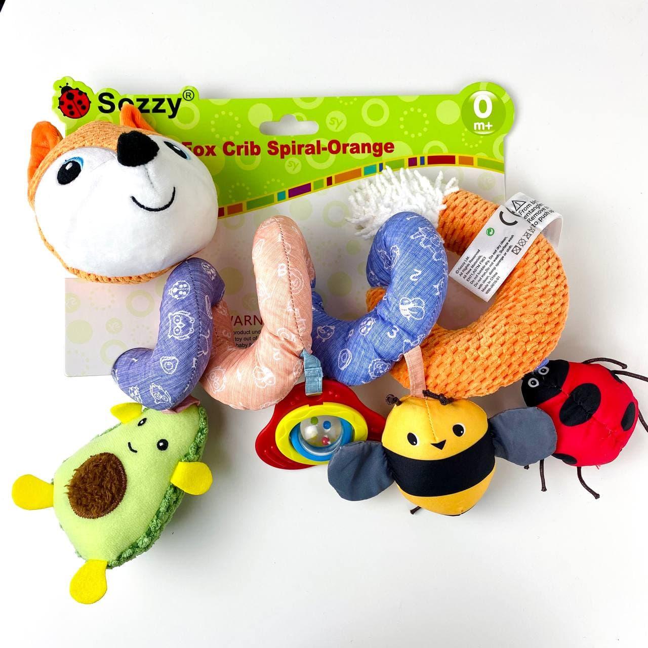 Развивающая музыкальная мягкая игрушка спираль Sozzy F963 лисичка (1515775220)
