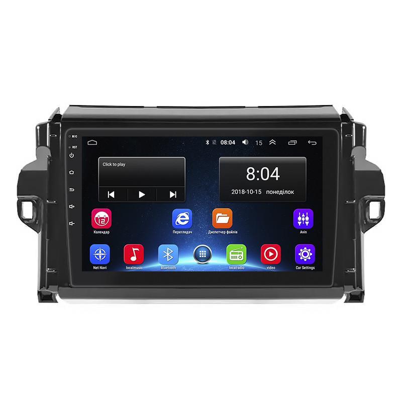 Автомагнітола штатна Lesko для TOYOta Fortuner II 2015-2020 9" 2/32Gb Wi-Fi GPS Base MOB
