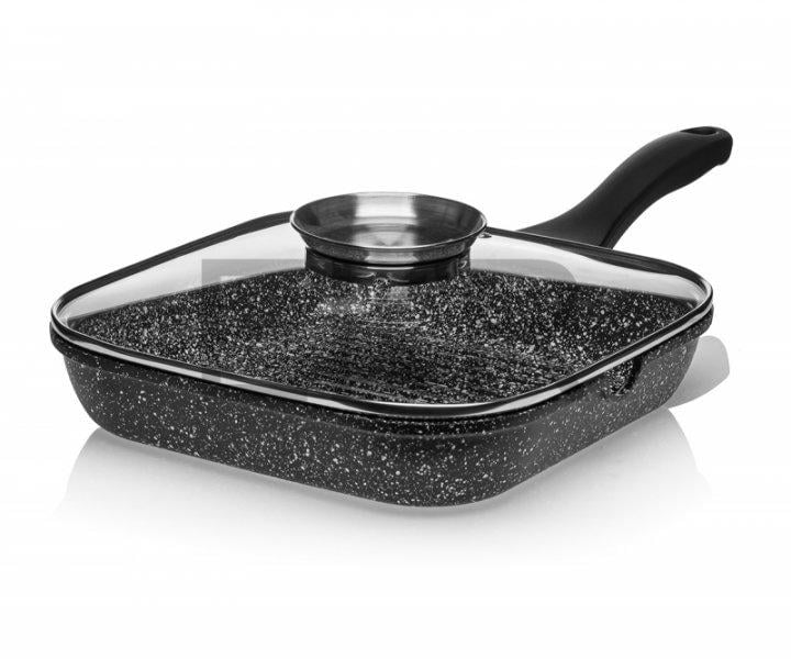 Сковорода-гриль Edenberg EB-3307 з кришкою/граніт 24 см (9262080)