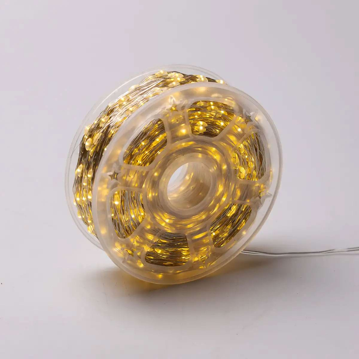 Гірлянда Роса 2000 LED 200 м з пультом від мережі Жовтий (2000L200MWY) - фото 3 Гірлянда Роса 2000 LED 200 м з пультом від мережі Жовтий (2000L200MWY) - фото 3