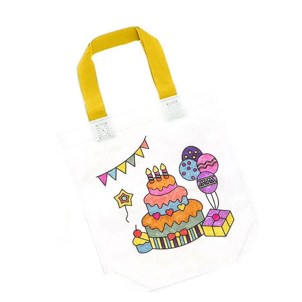 Сумка-розмальовка Торт із шістьма фломастерами 22x25 см (OK0099_2) - фото 3