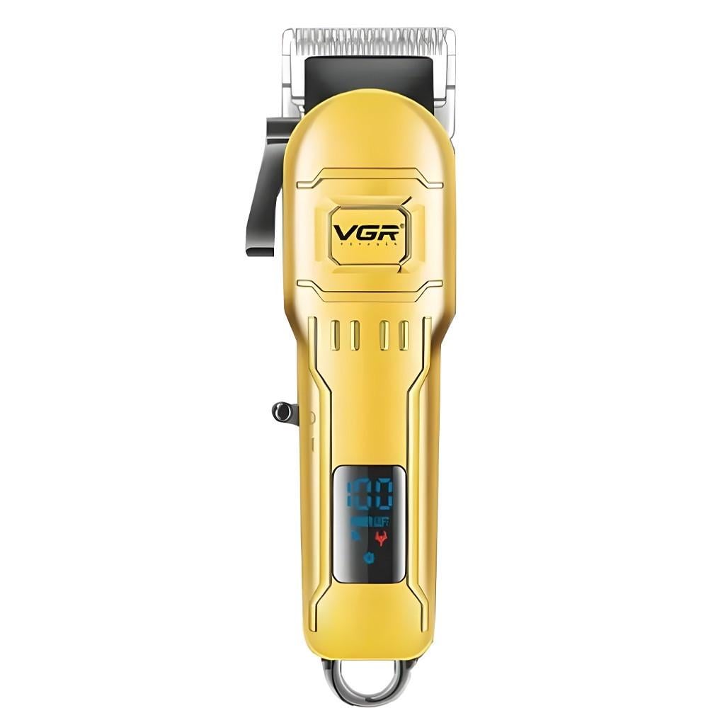Машинка для стрижки волосся і бороди акумуляторна з цифровим дисплеєм (02477)
