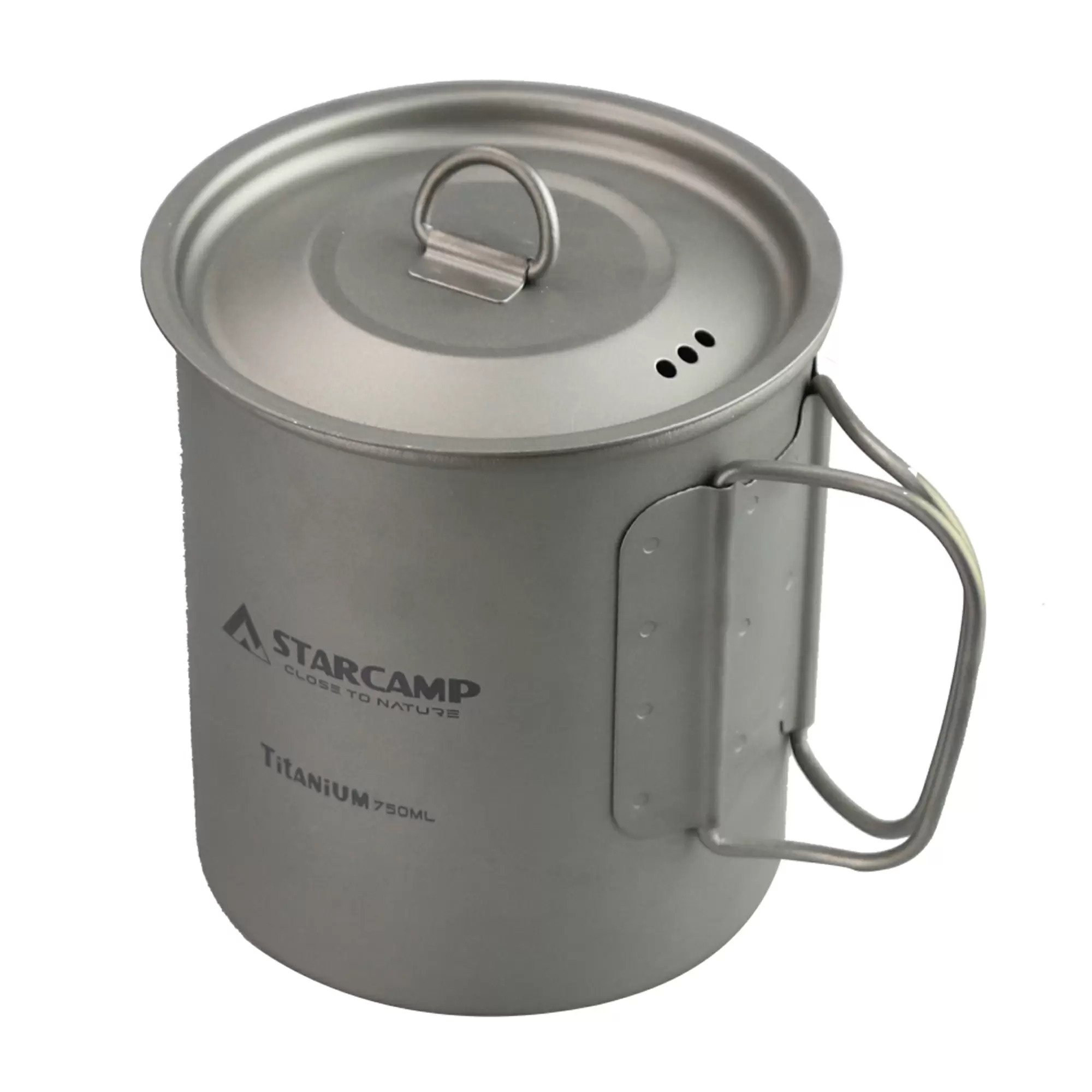 Чашка туристическая титановая Starcamp HX-TK10 750 мл Titanium (SC142) - фото 2 Чашка туристическая титановая Starcamp HX-TK10 750 мл Titanium (SC142) - фото 2