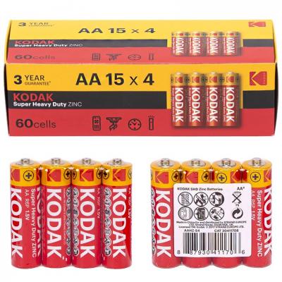 Батарейки Kodak Super Heavy Duty AA 60 шт./уп.