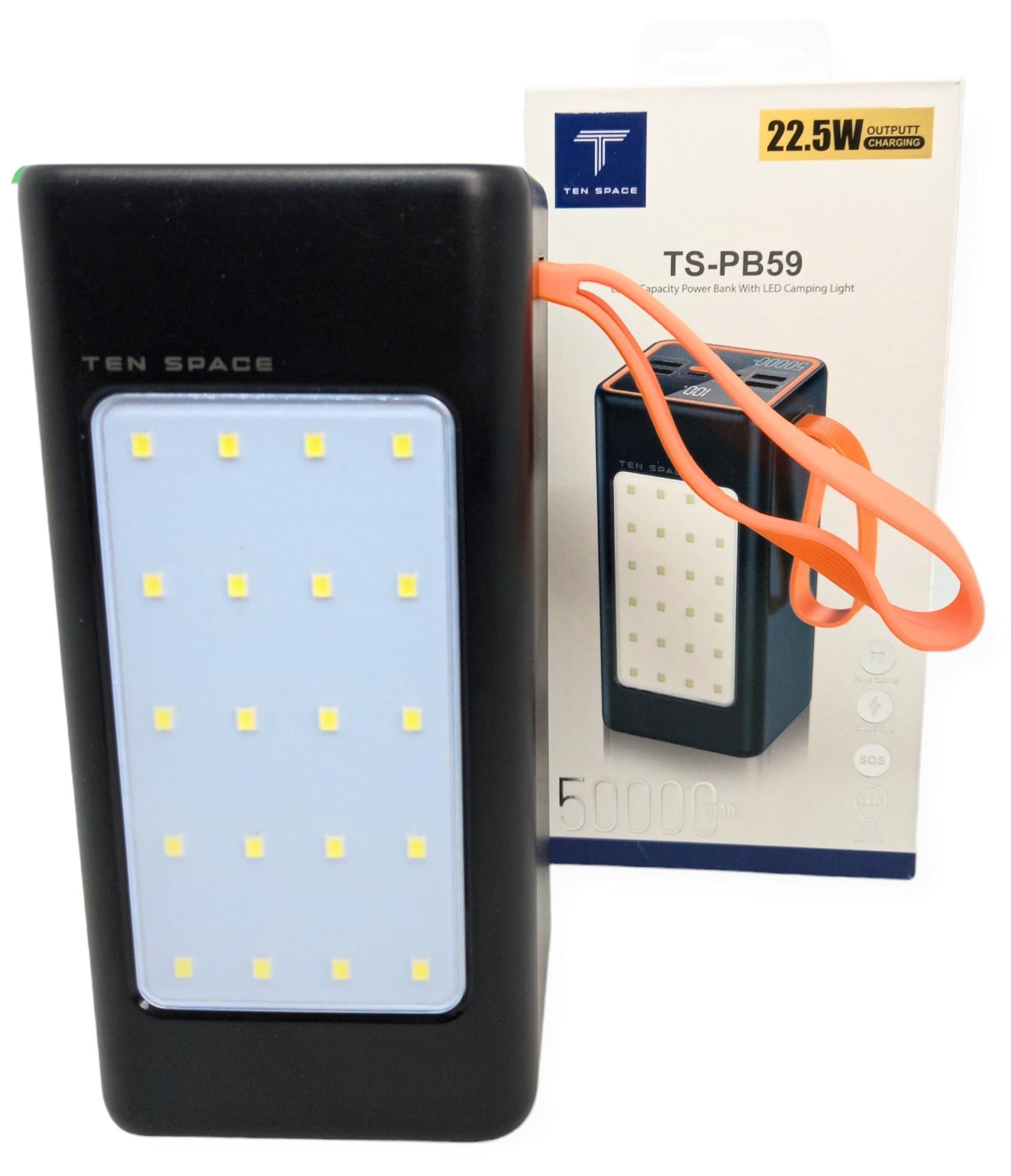 Повебанк Ten Space 50000 mAh 22,5 W TS-PB59 с быстрой зарядкой Повебанк Ten Space 50000 mAh 22,5 W TS-PB59 с быстрой зарядкой