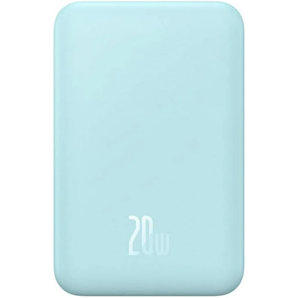 Зовнішній акумулятор Baseus Magnetic Bracket Mini 5000 mAh 20W Blue (P10022107313-00)