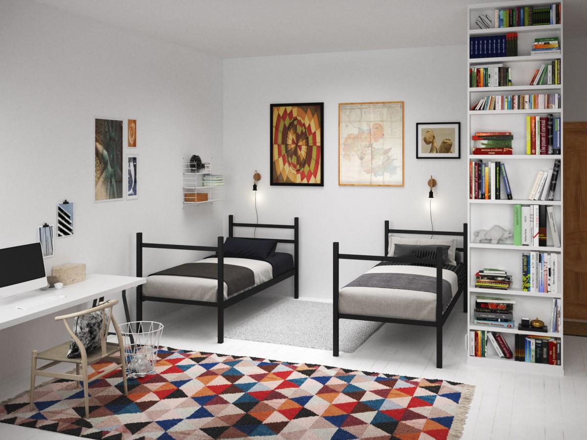 Ліжко-трансформер Лідс двоярусне металеве 2000х800 мм (1129897) - фото 3 Ліжко-трансформер Лідс двоярусне металеве 2000х800 мм (1129897) - фото 3