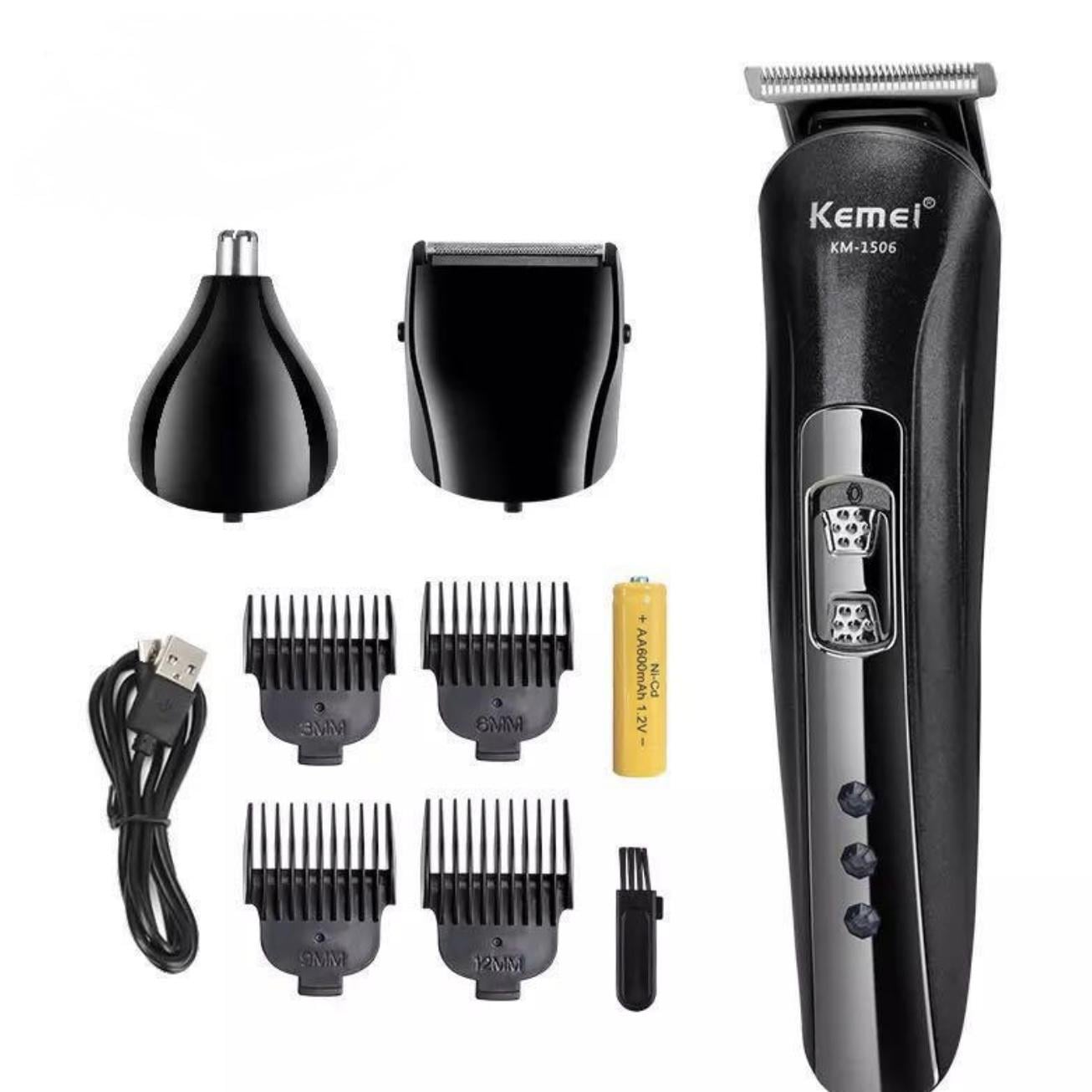 Машинка Kemei KM-1506 для стрижки волос усов бороды и ушей
