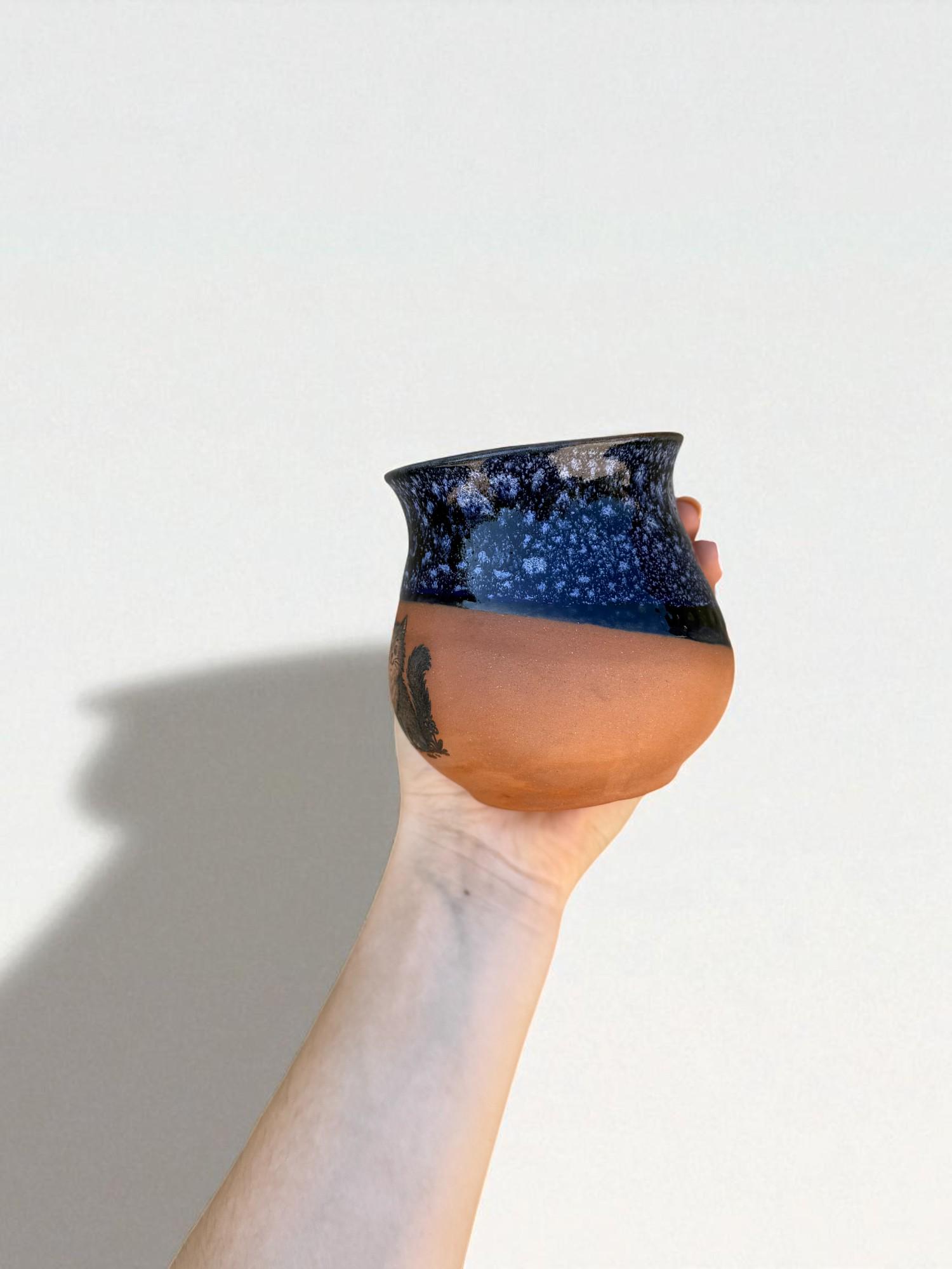 Чашка ручной работы "Котик" 450 мл (28833639) - фото 3