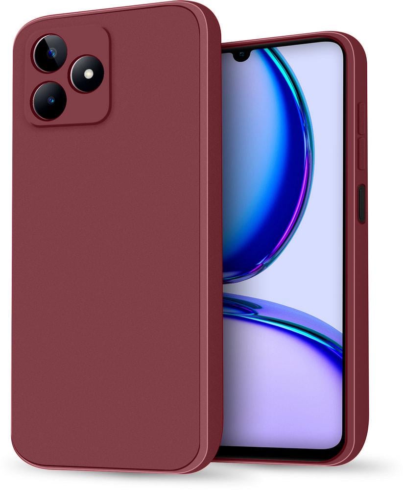 Силиконовый чехол HardCorner Realme C53 (с микрофиброй) Wine (34425-42)