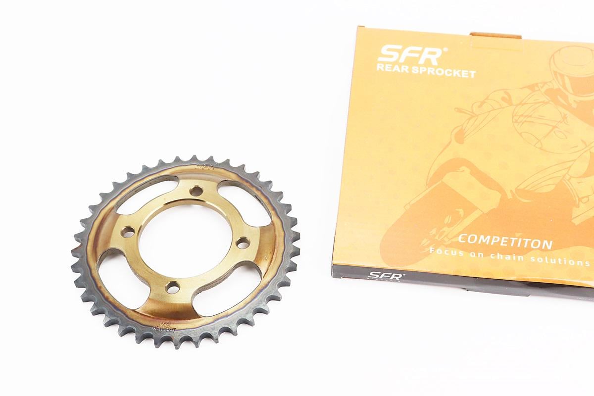 Зірка задня до мотоцикла Viper-Zongshen Viper F5 428-38T гартована d 64 мм міжболтова відстань 80 мм отвори 8,4 мм (505267)