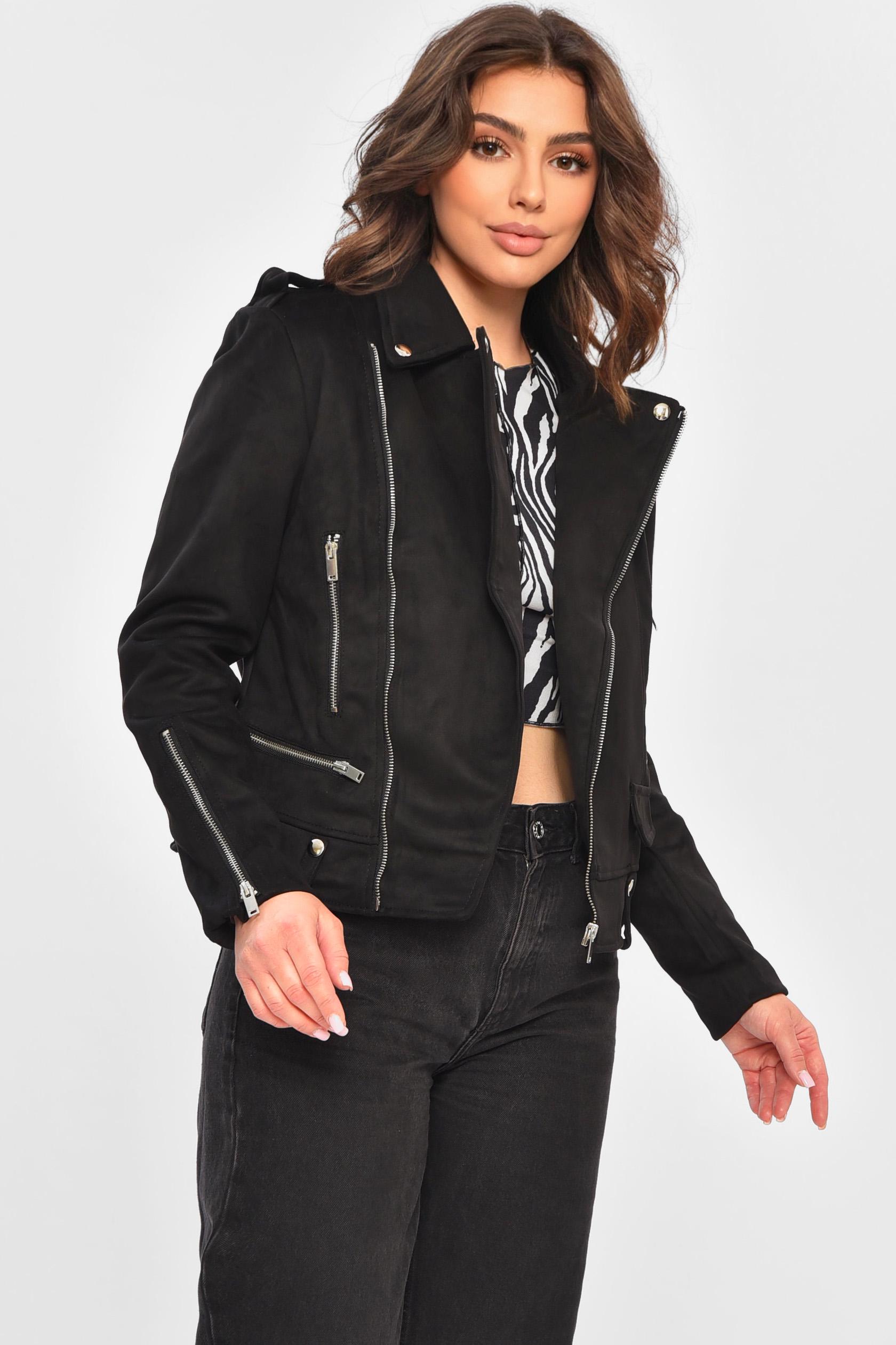 Куртка-косуха женская XS Черный (202550) - фото 2 Куртка-косуха женская XS Черный (202550) - фото 2