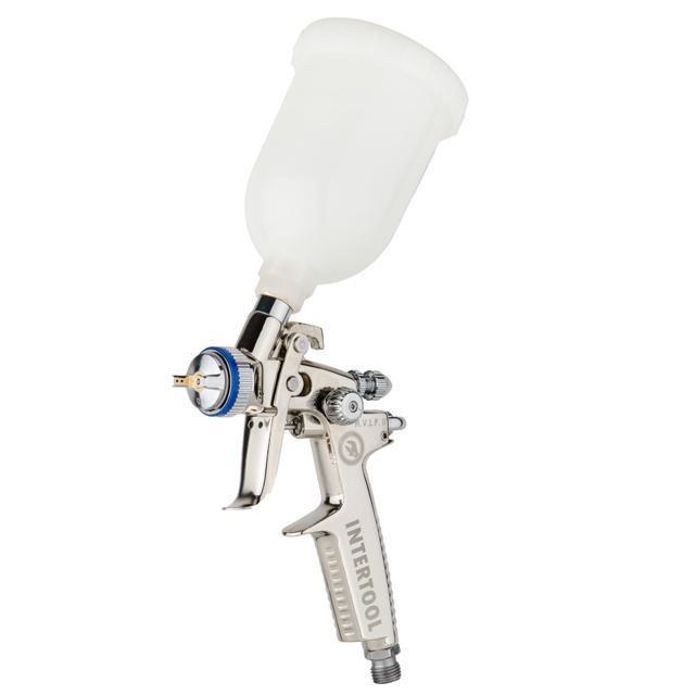 Краскопульт пневматический Intertool PT-0128 HVLP II MINI профессиональный форсунка 0,8 мм верхний пластиковый бачок 250 мл 2-2,5 бар (1649555760) Краскопульт пневматический Intertool PT-0128 HVLP II MINI профессиональный форсунка 0,8 мм верхний пластиковый бачок 250 мл 2-2,5 бар (1649555760)