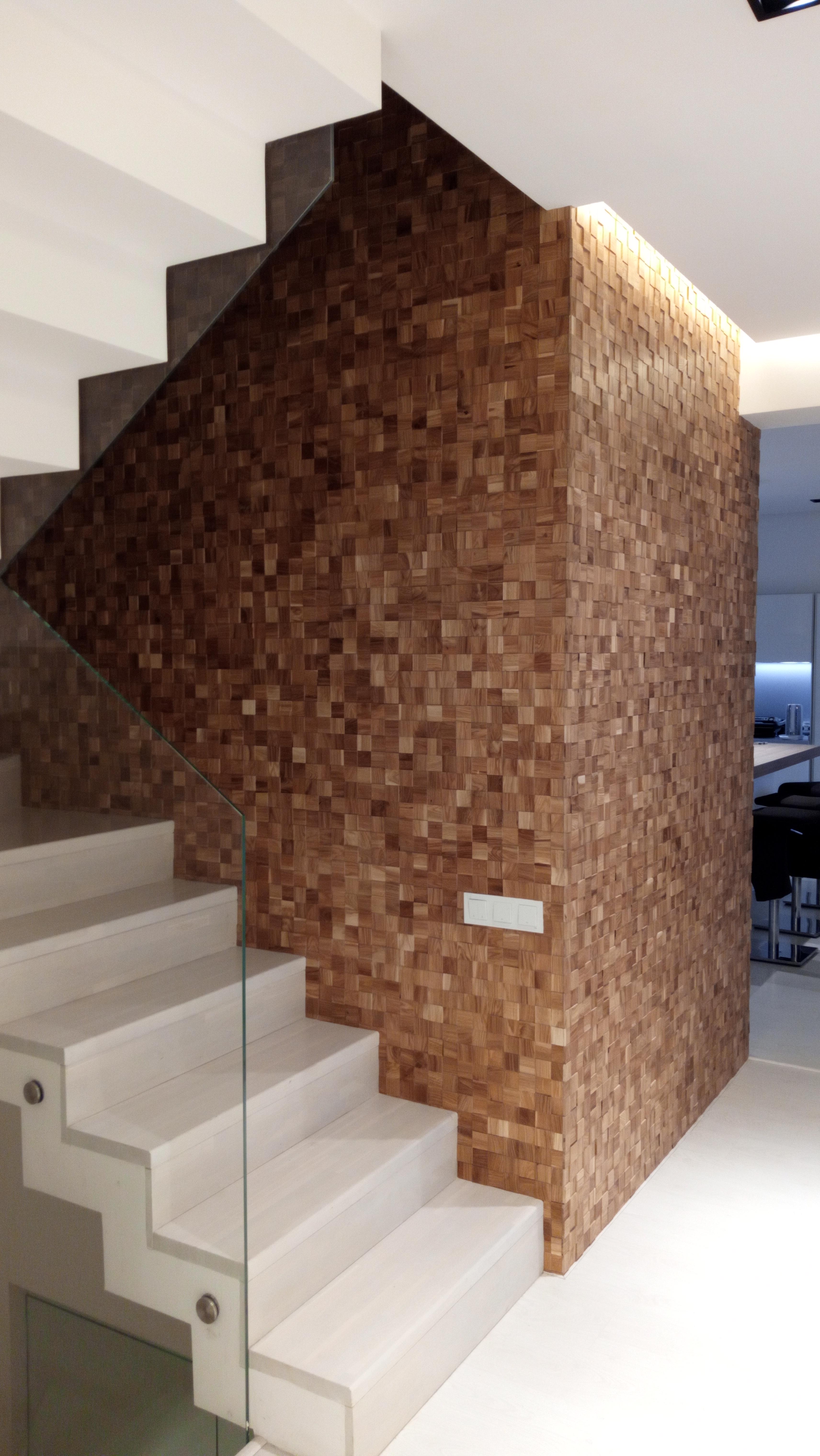 Панелі для стін Wood Mosaica Tessera 3D дерев'яні 0,51 м2 Дуб світлий (03-d) - фото 8