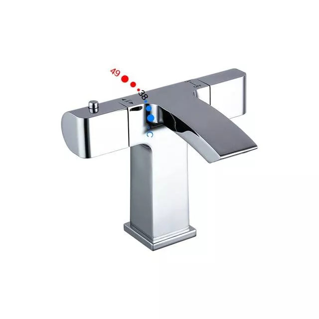 Смеситель для умывальника с термостатом Gappo G1007-40 Хром (SQ-1041627)