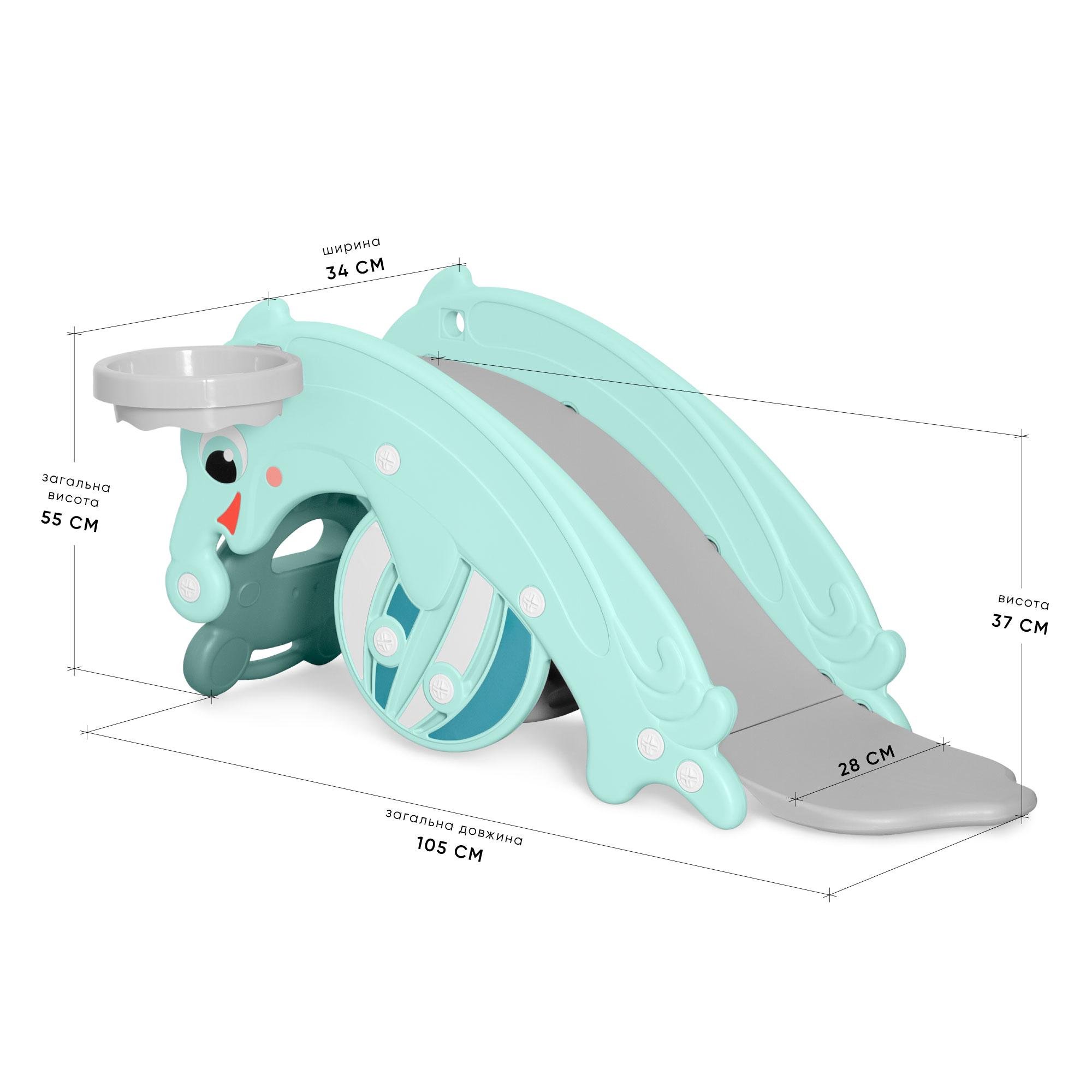 Детский игровой комплекс Mealux Froggy Mint (KD-D011 Mint) - фото 3 Детский игровой комплекс Mealux Froggy Mint (KD-D011 Mint) - фото 3