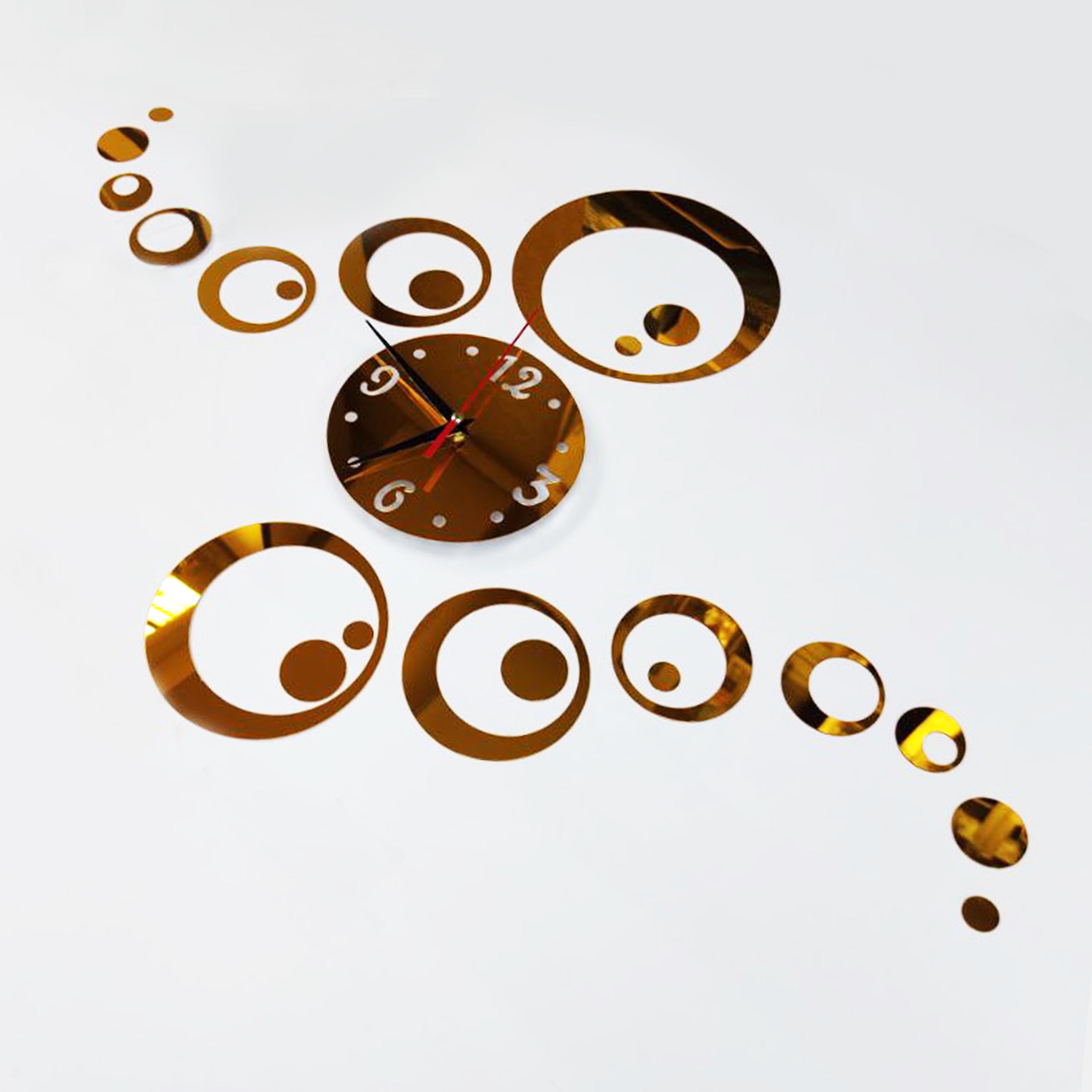 Настінний 3D годинник із дзеркальним ефектом Waves 60х50 см (1012336) - фото 4 Настінний 3D годинник із дзеркальним ефектом Waves 60х50 см (1012336) - фото 4