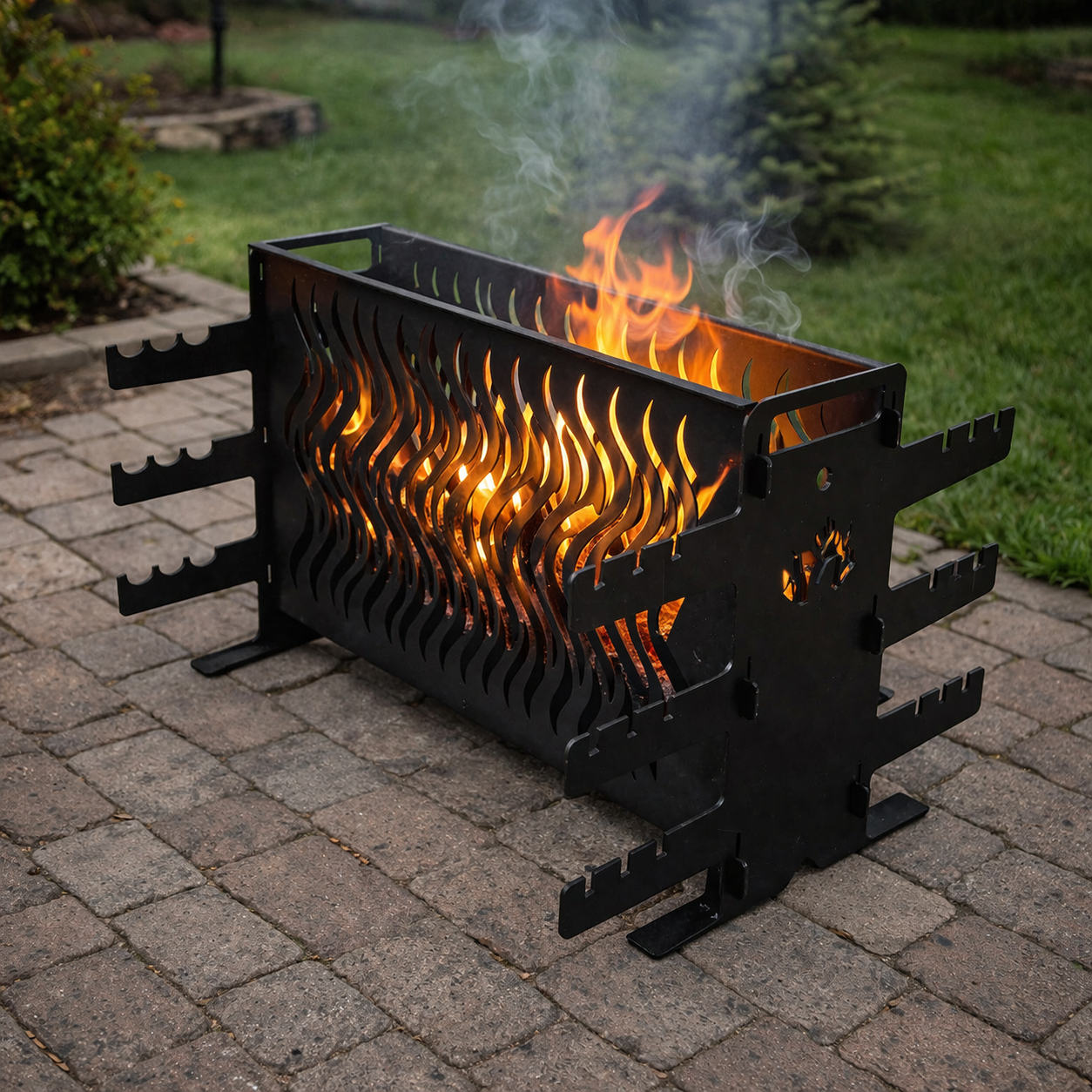 Мангал вертикальний Jooki Афіна на 6 шампурів 2 мм (10128)