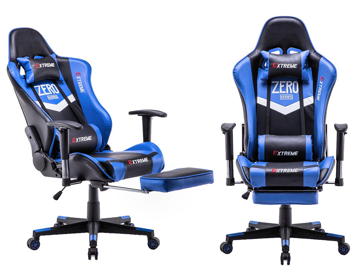 Крісло комп'ютерне геймерське Extreme Zero Чорний/Синій (10629780) - фото 6 Крісло комп'ютерне геймерське Extreme Zero Чорний/Синій (10629780) - фото 6