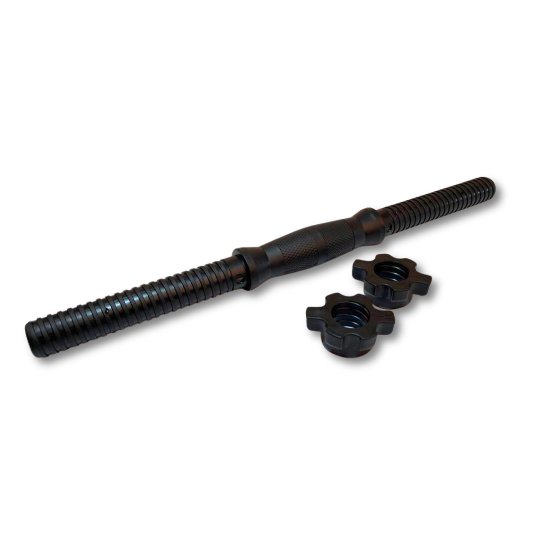 Гриф гантельный TREX Sport TX 42 см 25 мм с пластиковыми гайками Черный (5179) - фото 3 Гриф гантельный TREX Sport TX 42 см 25 мм с пластиковыми гайками Черный (5179) - фото 3