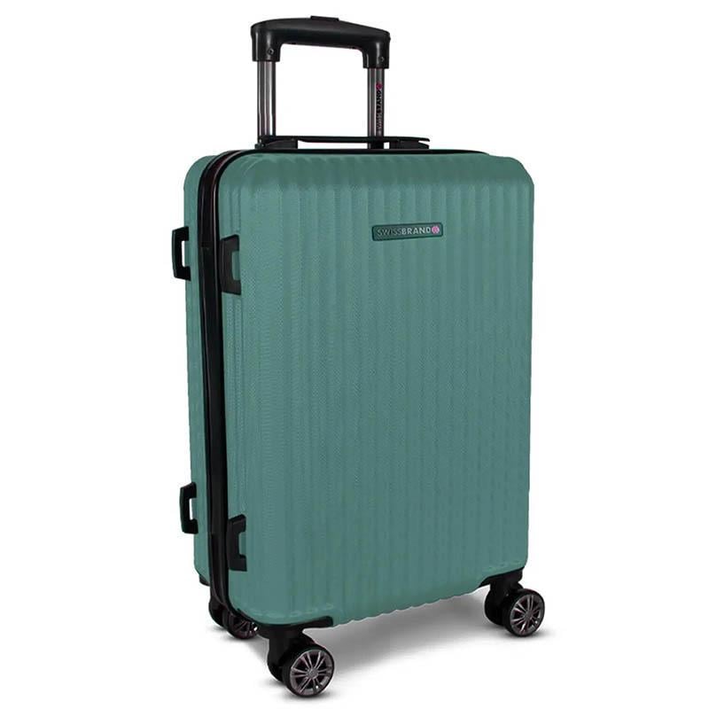Валіза на 4-х колесах Swissbrand Riga 2.0 L 106 л Sea Green (DAS301903)