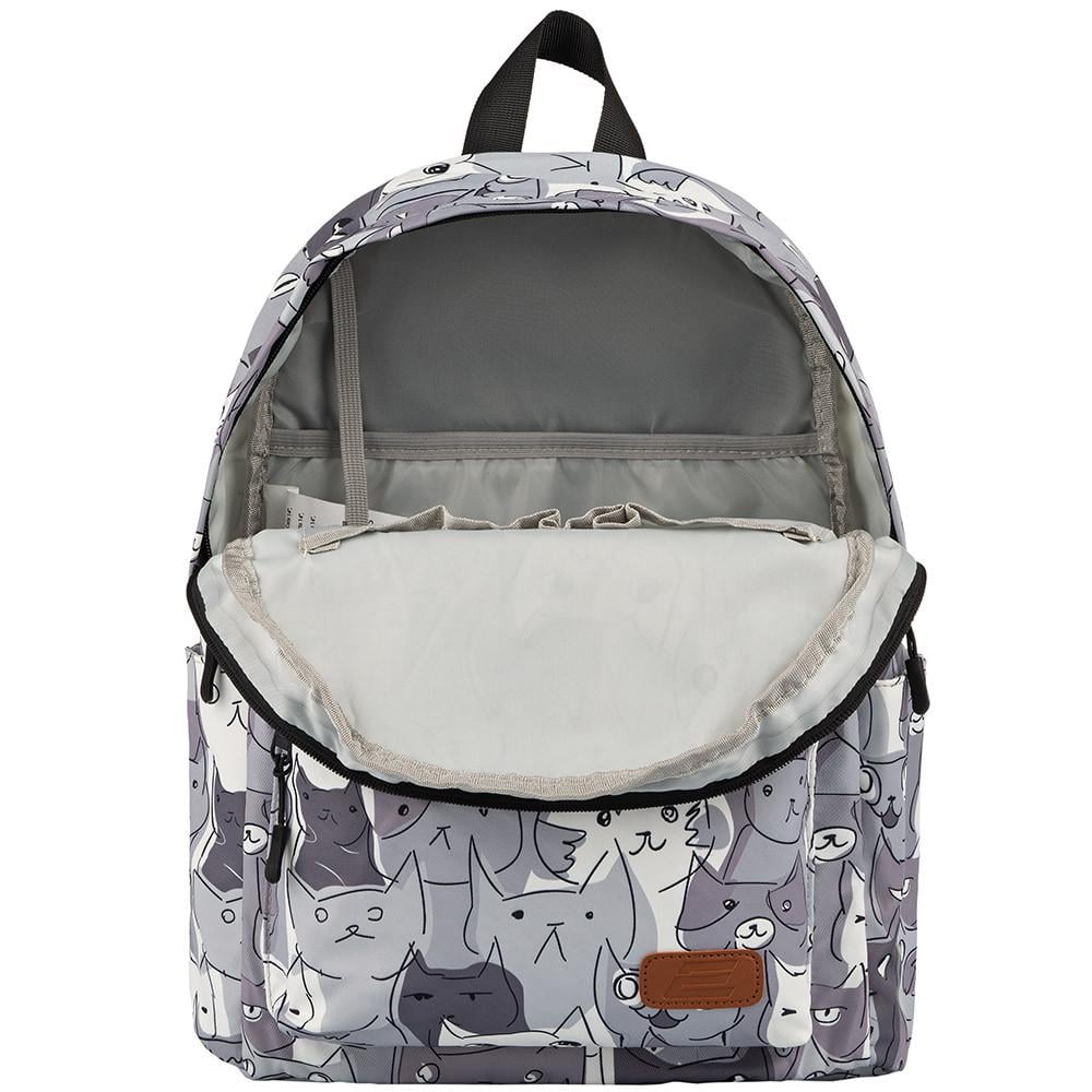 Рюкзак подростковый 2E TeensPack Cats с отделением для планшета 12-14" Gray (iz15639) - фото 4